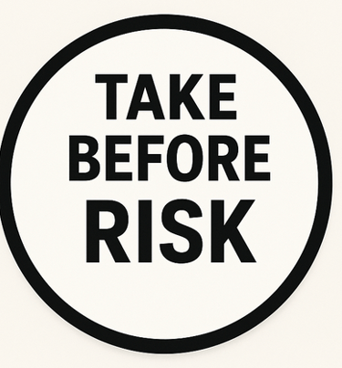 Take before risk in reference to Prep HIV medication