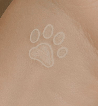 tatuaje con tinta blanca de diseño delicado y minimalista