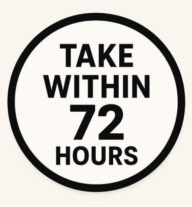 Take within 72 Hours