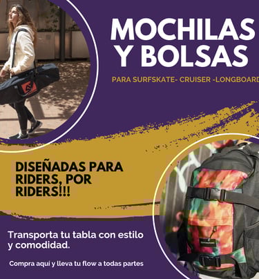 mochilas par skate y surfskate