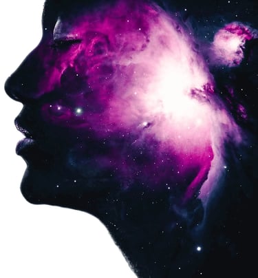 Destinosophy holds a wealth of resources on Destiny and other cosmic phenomena. Img shows the universe within us.