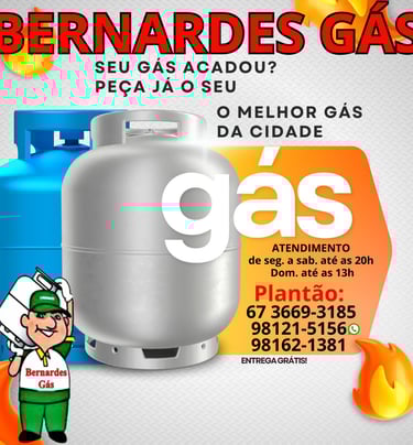 Bernardes Gás, revenda de gás em Paranaíba Vitrine