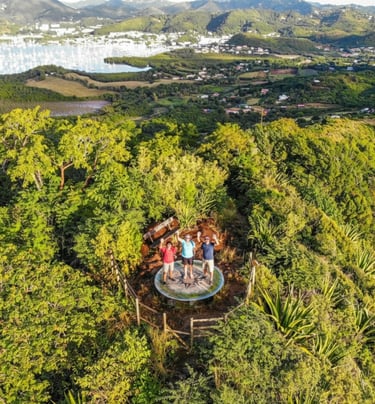 Randonnée vue panoramique depuis le Morne Crève-Cœur en Martinique