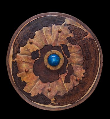 "Hector's Shield" Colored Pencil on Hydrostone $875