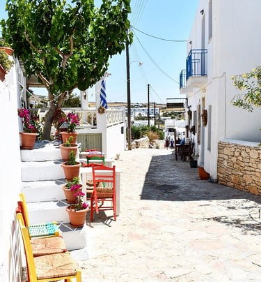 Rue principale du village de Koufonisia