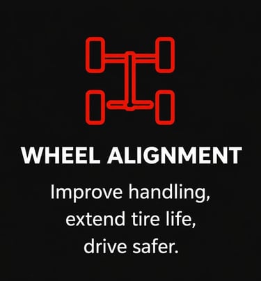 Professional wheel alignment service in Bell Gardens. Improve handling, extend tire life, and drive