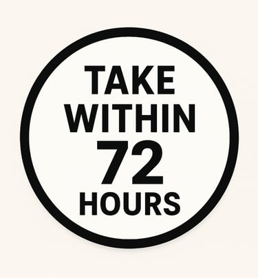 Take within 72 Hours
