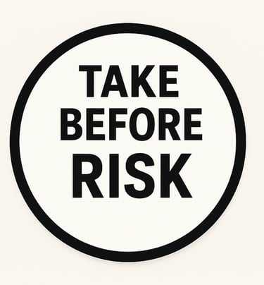 Take before risk in reference to Prep HIV medication