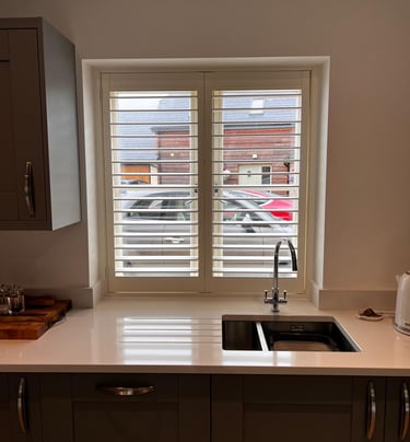 Kitchen window shutters oxford