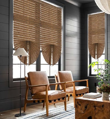 Motorized window blinds installed in a Kolkata apartment