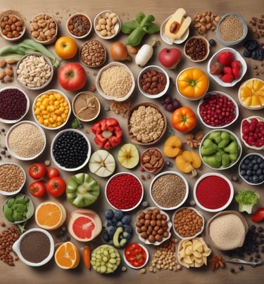 Healthy Ayurvedic meal on a plate, designed to support dosha balance and digestion