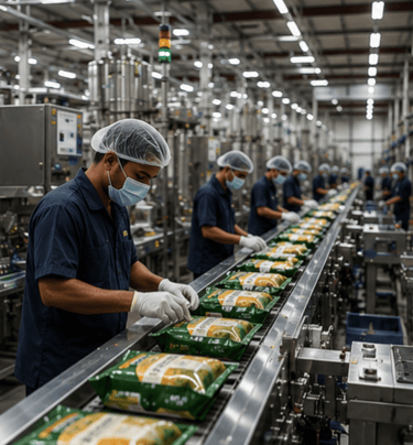 Indian manufacturing facility producing export-quality products