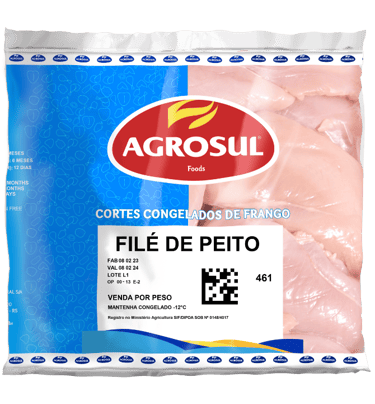 filé de peito congelado sem sassami