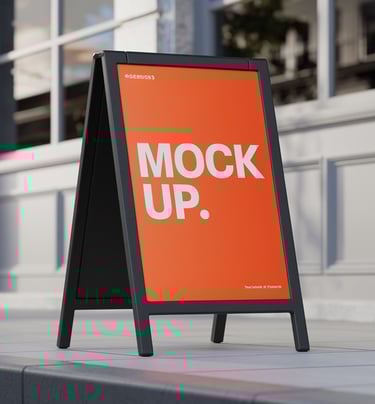 Chevalets de trottoir