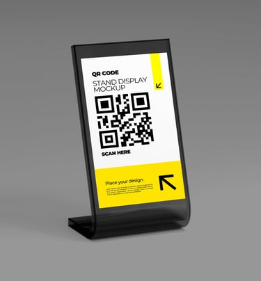 Qr code sur plexiglass