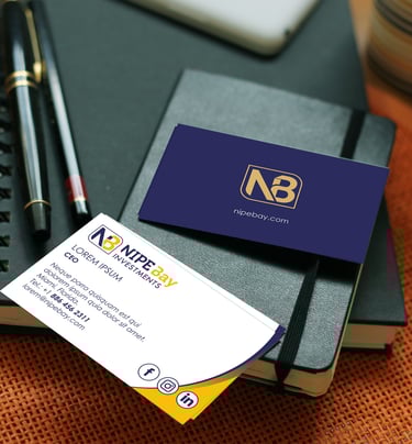 Imagen de una tarjeta de presentación, es un mock up