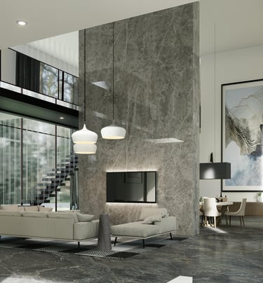 Alçı ve boya sonrası ferahlatılmış iç mekân