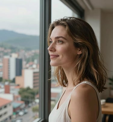 A happy couple receiving wellness treatments in a bright, modern clinic.