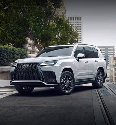 Side view of Lexus LX 600 being serviced at Tyrepublic’s Nigerian tire center with Maxxis tyres