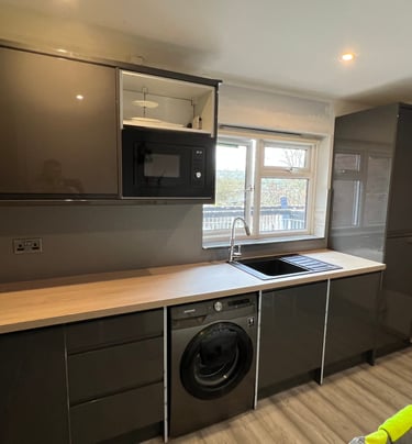 Kitchen installation uk - worktops cabinets