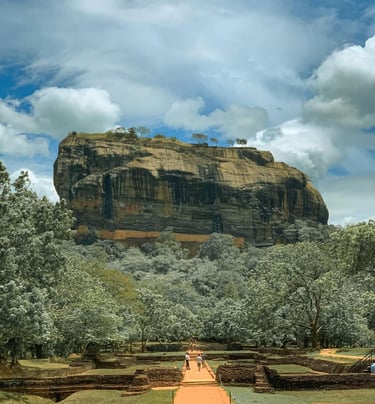 Sigiriya Rock Fortress Dambulla, Sri Lanka. Our Hidden treasure and iconic place to visit. 