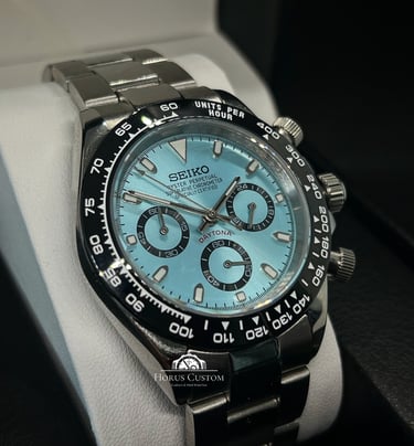 seiko mod daytona ice blue