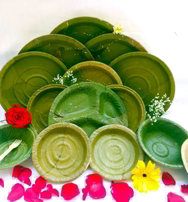 Sal leaf plates and bowls