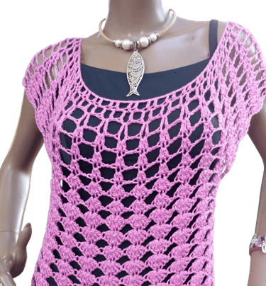 Robe de plage au crochet fait main Veracruz pour la plage T 38/40