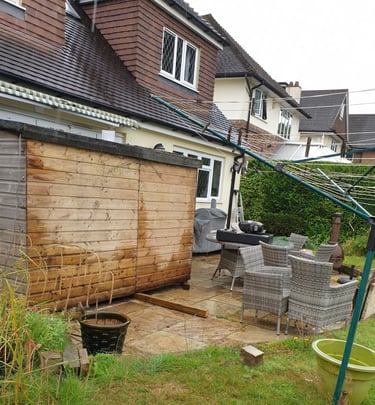 www.truthincontext.co.uk No mess or destruction to shed. Confirmed by Rosa and Murray Bell's friends
