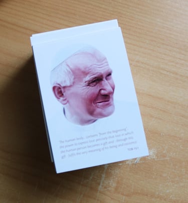 St John Paul II prayer cards