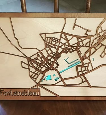 plan de fontainebleau en bois découpe laser