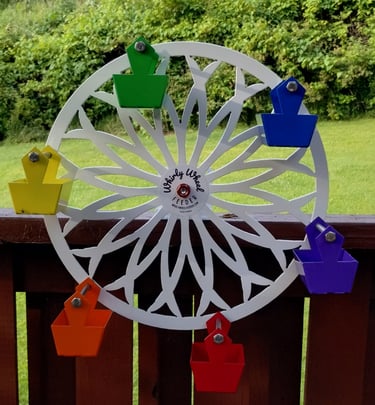 Whirly Wheel Spinning Bird Feeder Colorful