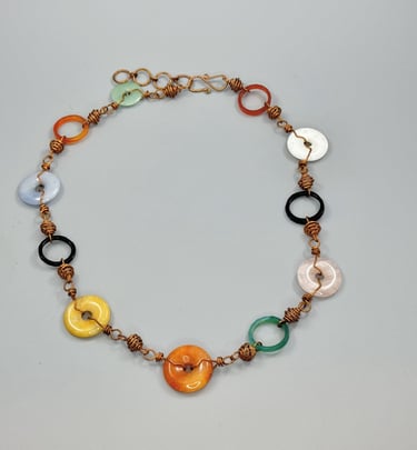 Gemstone Copper Necklace