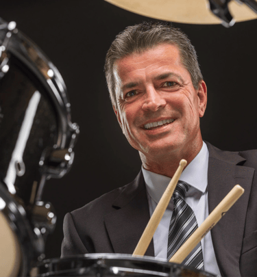 Schlagzeuger aus Regensburg Nahaufnahme