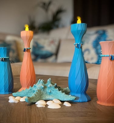 3d print kandelaars Bello Beach door mirjam millenaar