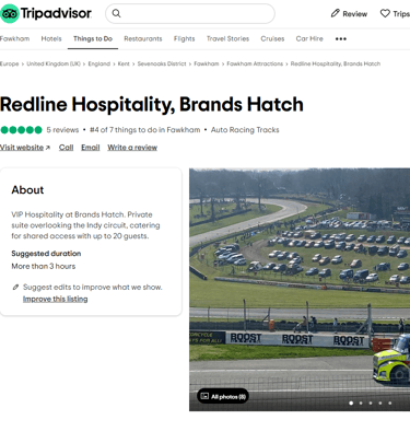 Trip Advisor Redline Hospitality