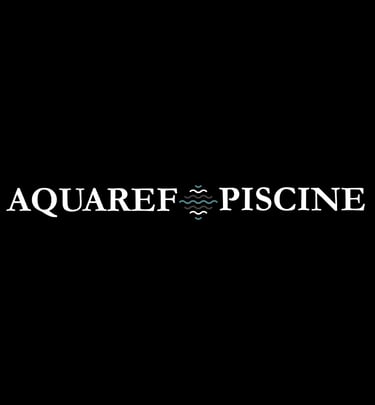 Logo d'Aquaref Piscine avec lien vers le site internet, crées par OpéPro