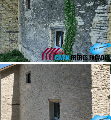 Joint de pierre réalisé par Civan Frères Façades