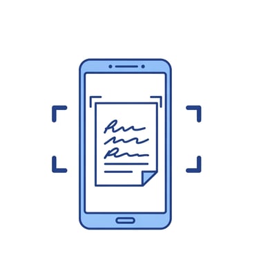 Import recipes from handwritten or printed recipe cards and pages
