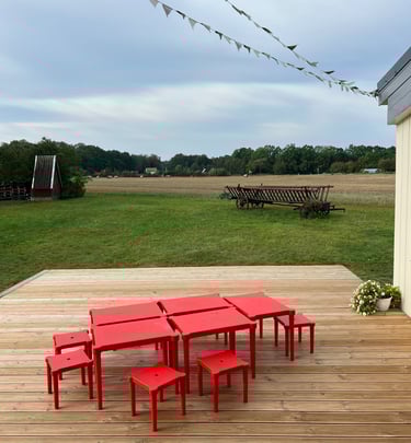 Ugdymosi erdvė ,,Ąžuolynas" lauko terasa