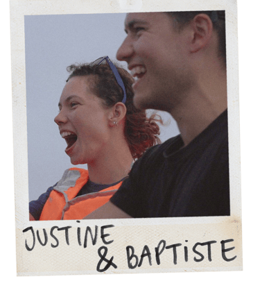 Polaroïd Justine Pacheco et Baptiste Pacheco