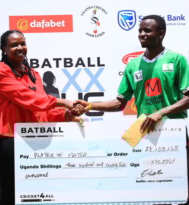 Man of the Match for BATBALL MAXX Semi Finals game