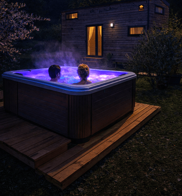 Private spa with chromotherapy