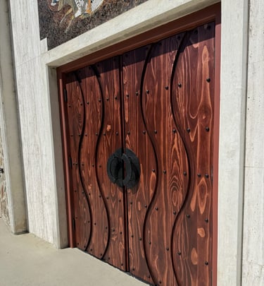 Restored custom door