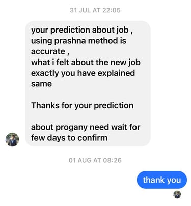 Job astrology prediction