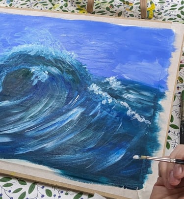 learn to paint acrylic milton Keynes art classes