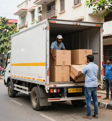 Packers and movers truck in Chandigarh