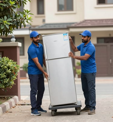 Safe handling of heavy items during house shifting