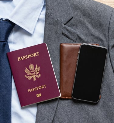 A personal concierge arranging bespoke travel details on a sleek laptop