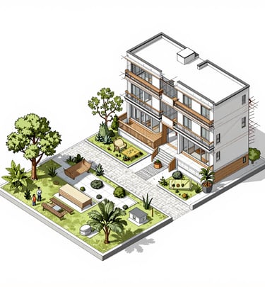 Behind-the-scenes shot of a content creator filming social media material on location.